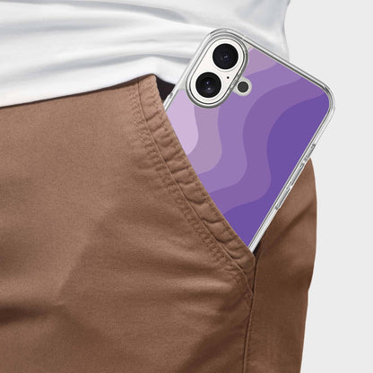 iPhone 16 Case With MagSafe - Purple Wave