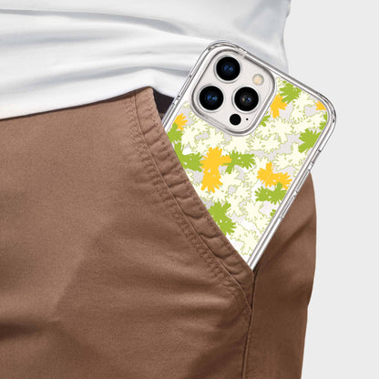 iPhone 16 Pro Max Clear Case - Yellow Dandelion Design