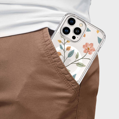 MagSafe iPhone 16 Pro Easter Floral Clear Case