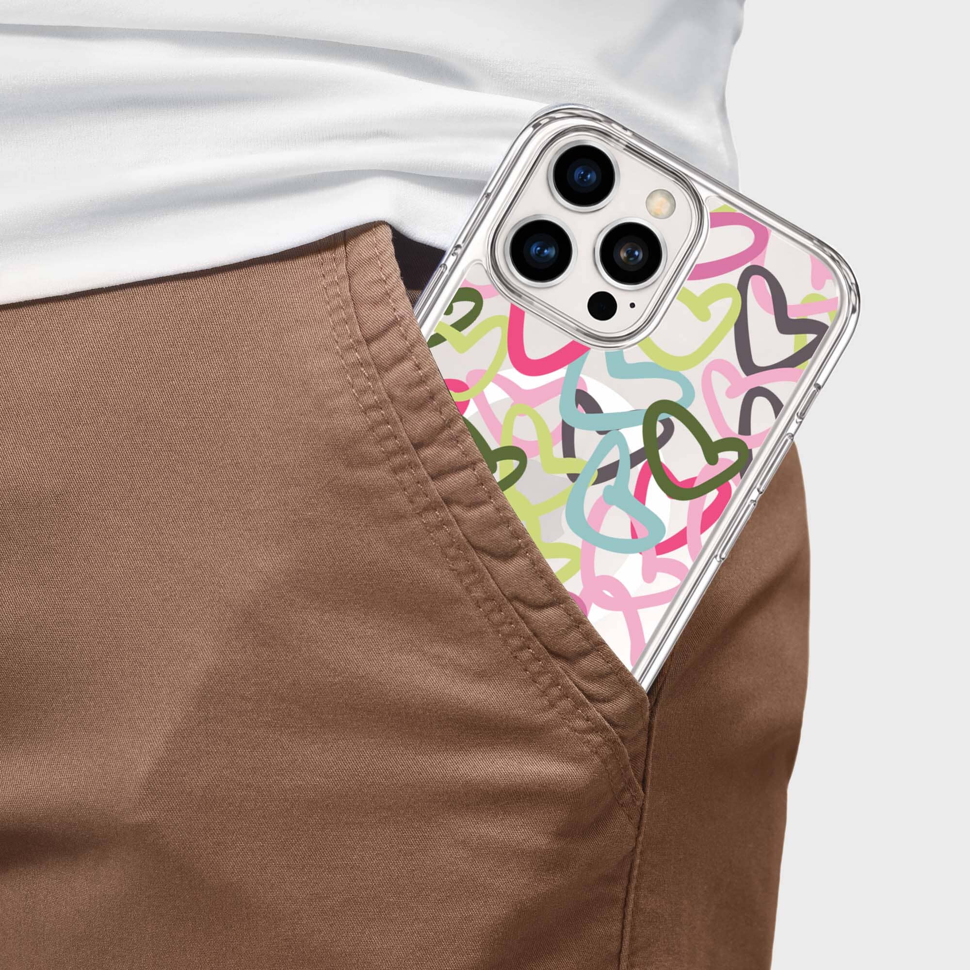 iPhone 16 Pro Clear Case - Graffiti Design