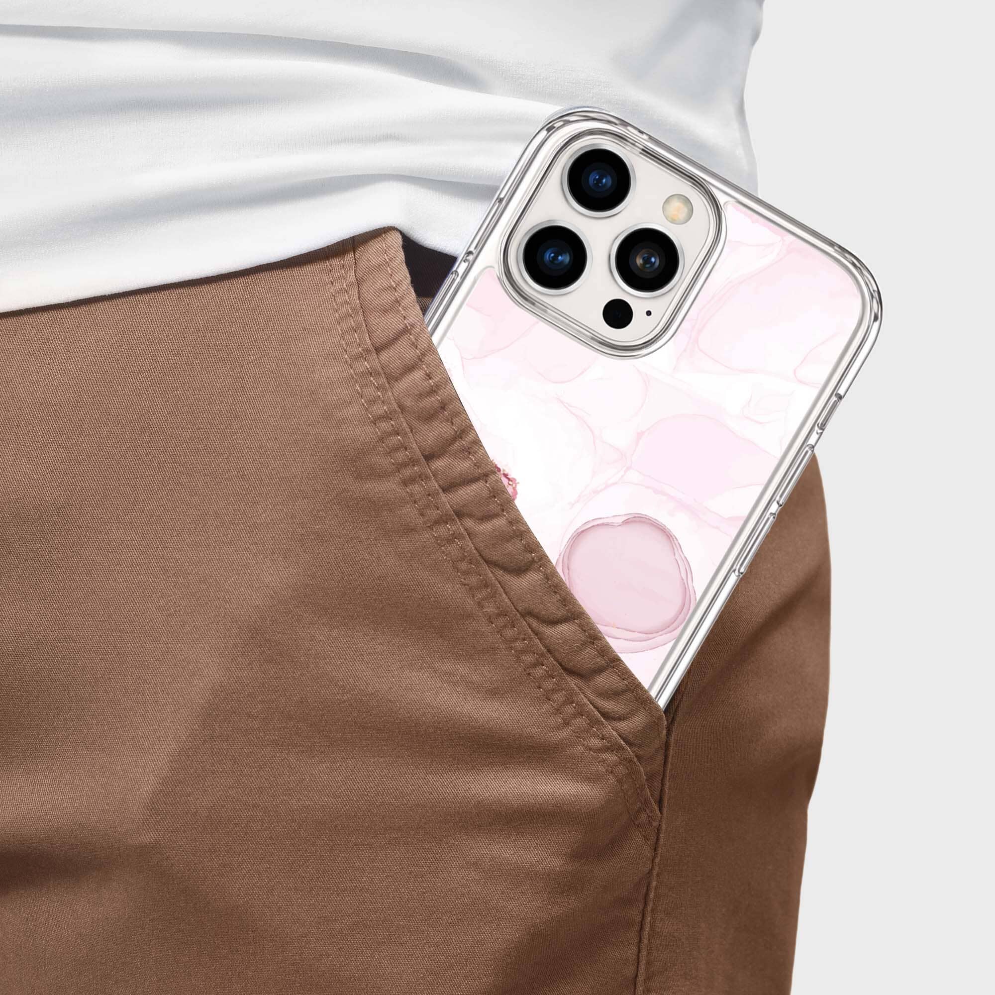 iPhone 16 Pro Max Case With MagSafe - Pink Marble