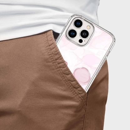 iPhone 16 Pro Max Case With MagSafe - Pink Marble