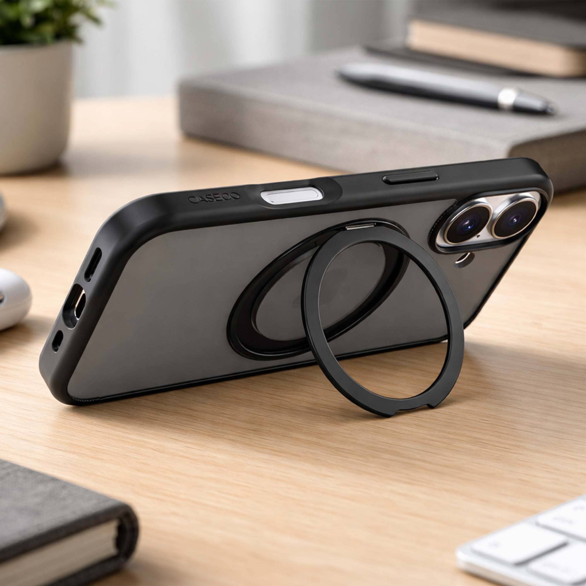 iPhone 16 Frost Case with 360 MagSafe Kickstand