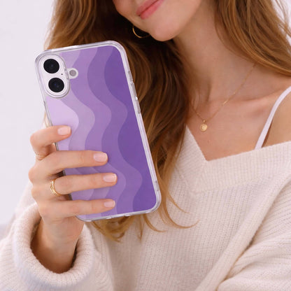iPhone 16 Case With MagSafe - Purple Wave