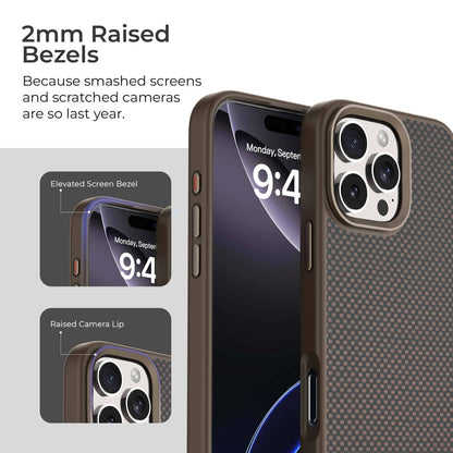 iPhone 16 Aramid Fiber Weave Pattern Case