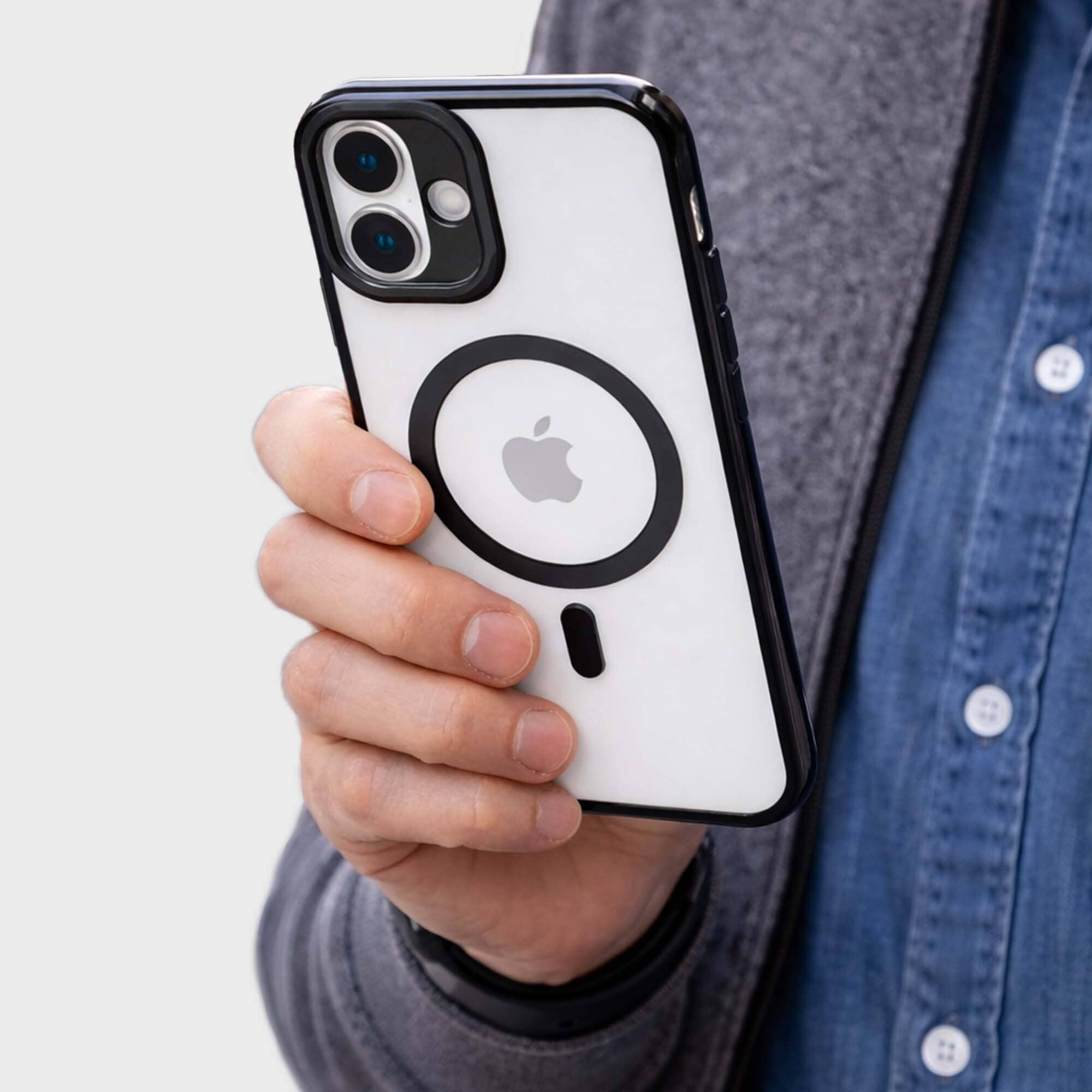 iPhone 16 Anti Yellow Clear Case with Camera Kickstand