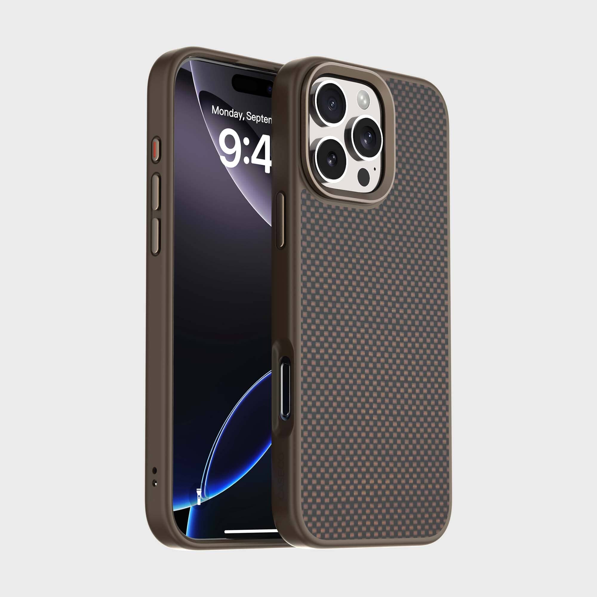 iPhone 16 Aramid Fiber Weave Pattern Case