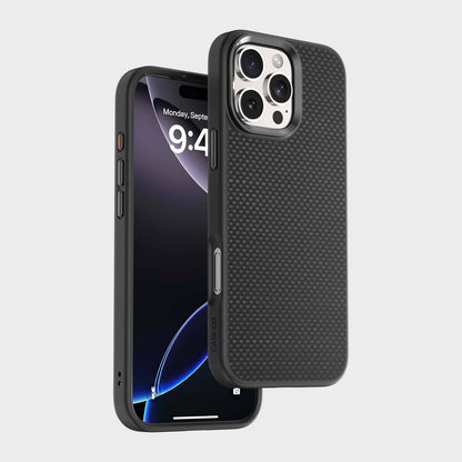 iPhone 16 Aramid Fiber Weave Pattern Case