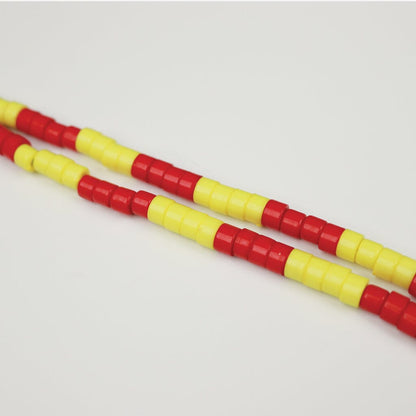 Red And Yellow Beaded Phone Charm