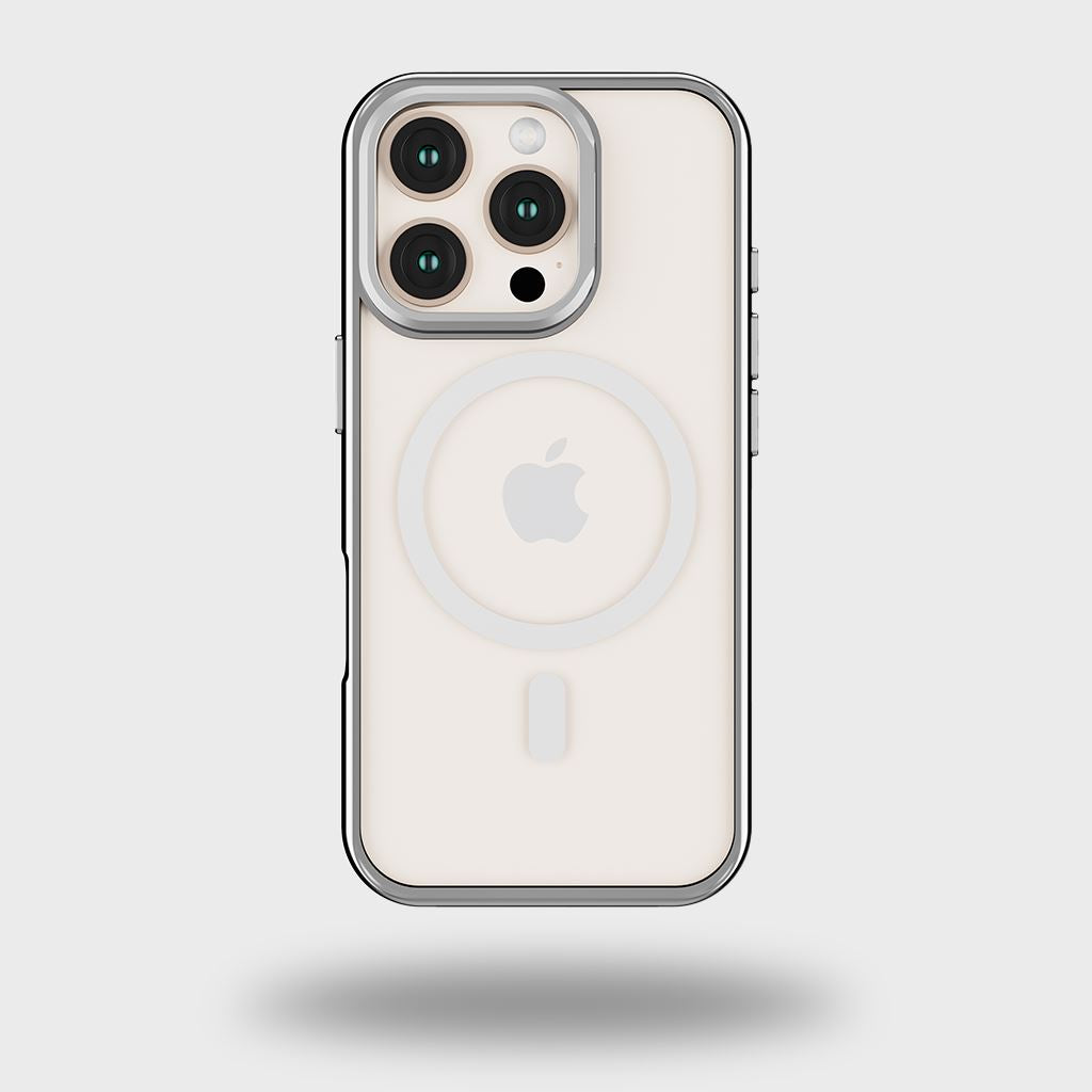 iPhone 16 Pro Anti Yellow Clear Case with Camera Kickstand