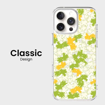 iPhone 16 Pro Max Clear Case - Yellow Dandelion Design