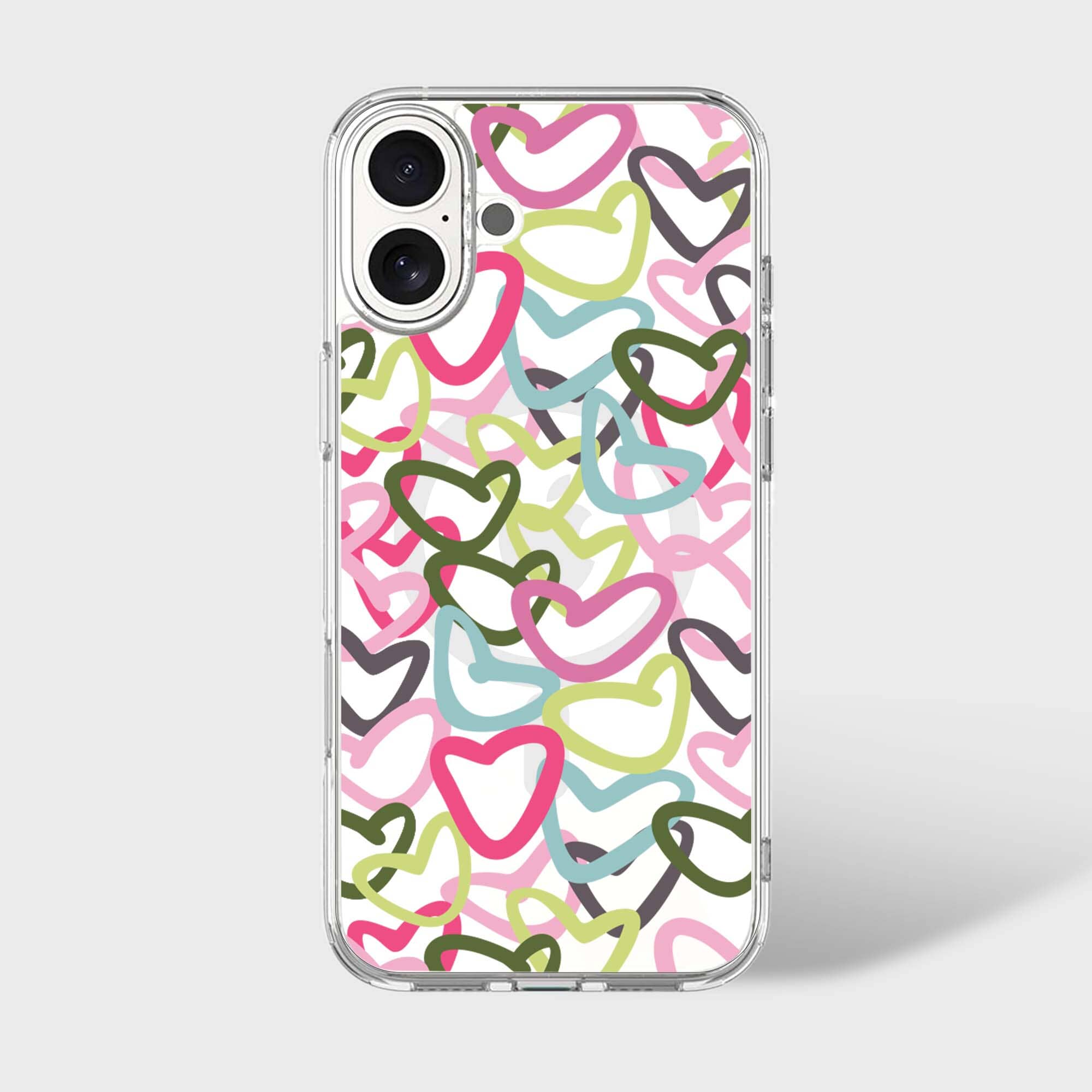 iPhone 16 Clear Case – Graffiti Design | MagSafe, 10‑ft Drop – Caseco Inc