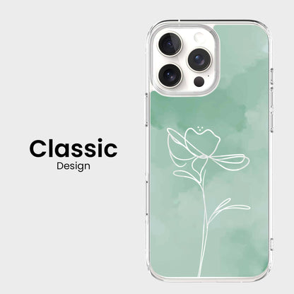 iPhone 16 Pro Case With MagSafe - Green Flower