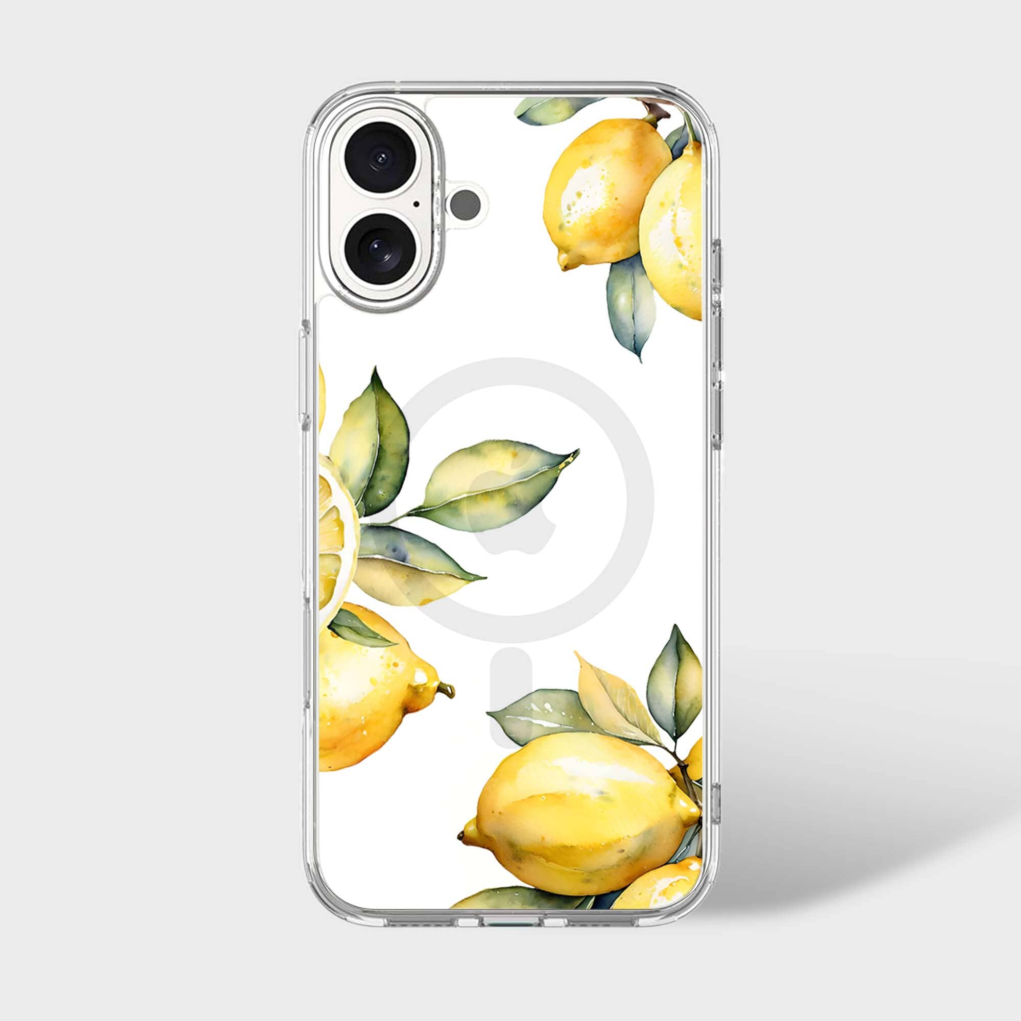 MagSafe iPhone 16 Lemons Clear Case