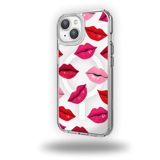 MagSafe iPhone 13 Lips Design Clear Case