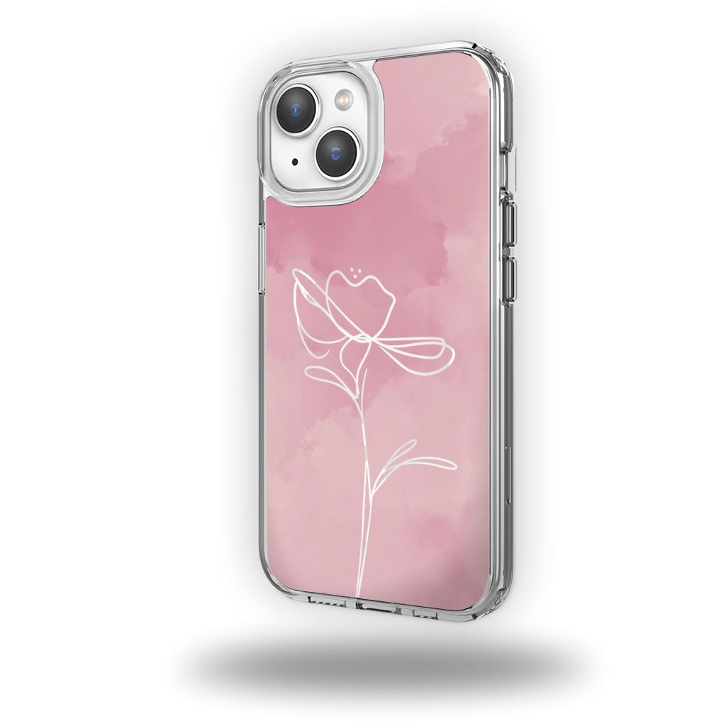 MagSafe iPhone 14 Pink Flower Case