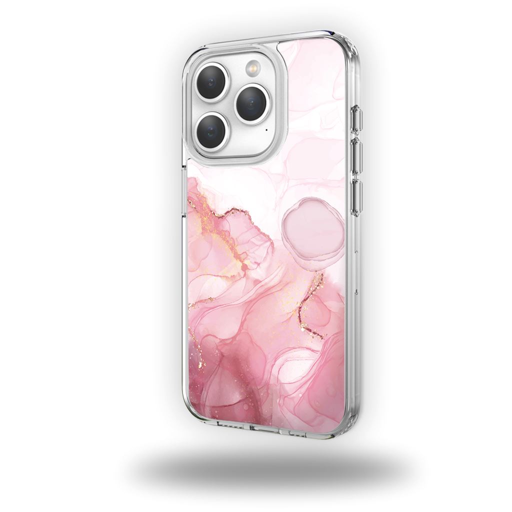 iPhone 15 Pro Case With MagSafe - Pink Marble