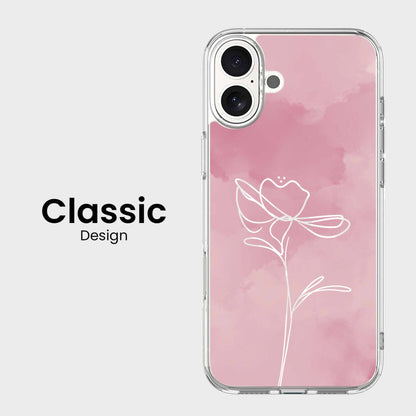 iPhone 16 Case With MagSafe - Pink Flower