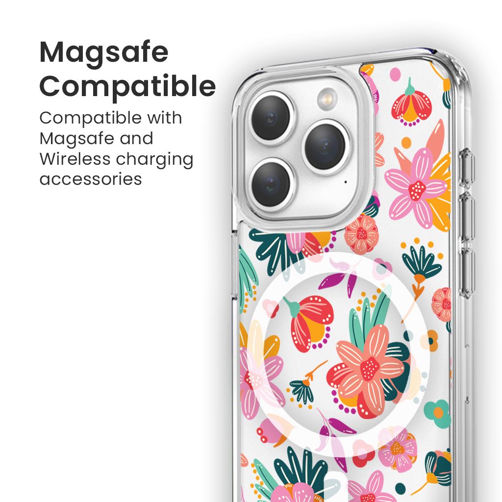 iPhone 15 Pro Case With MagSafe - Spring Flower