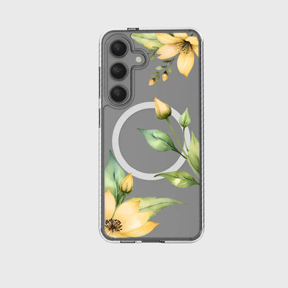 Samsung Galaxy S24 FE Yellow Wildflower Clear Case Samsung Galaxy S24 FE Yellow Wildflower Clear Case
