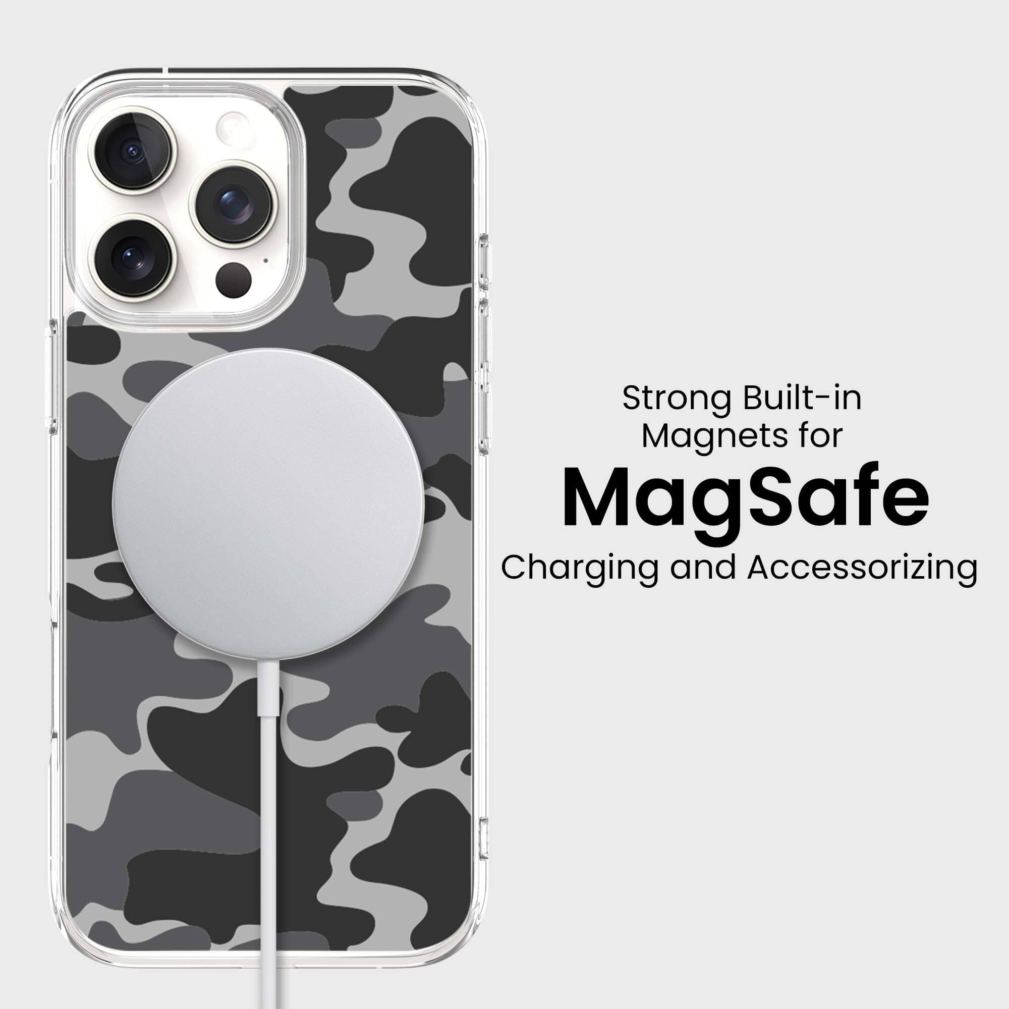 iPhone 16 Pro Case With MagSafe - Black Camo