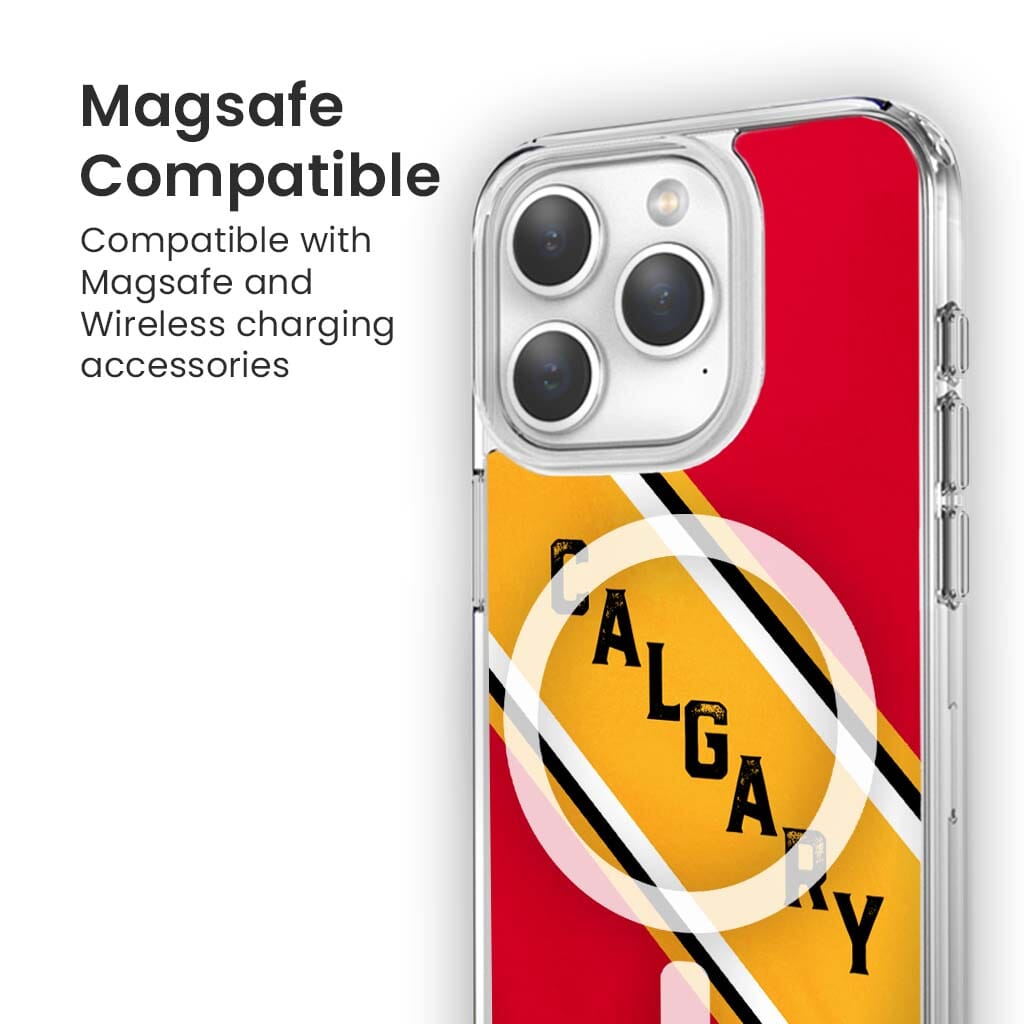 MagSafe iPhone 15 Pro Calgary Design Clear Case