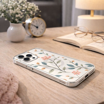 MagSafe iPhone 16 Pro Easter Floral Clear Case