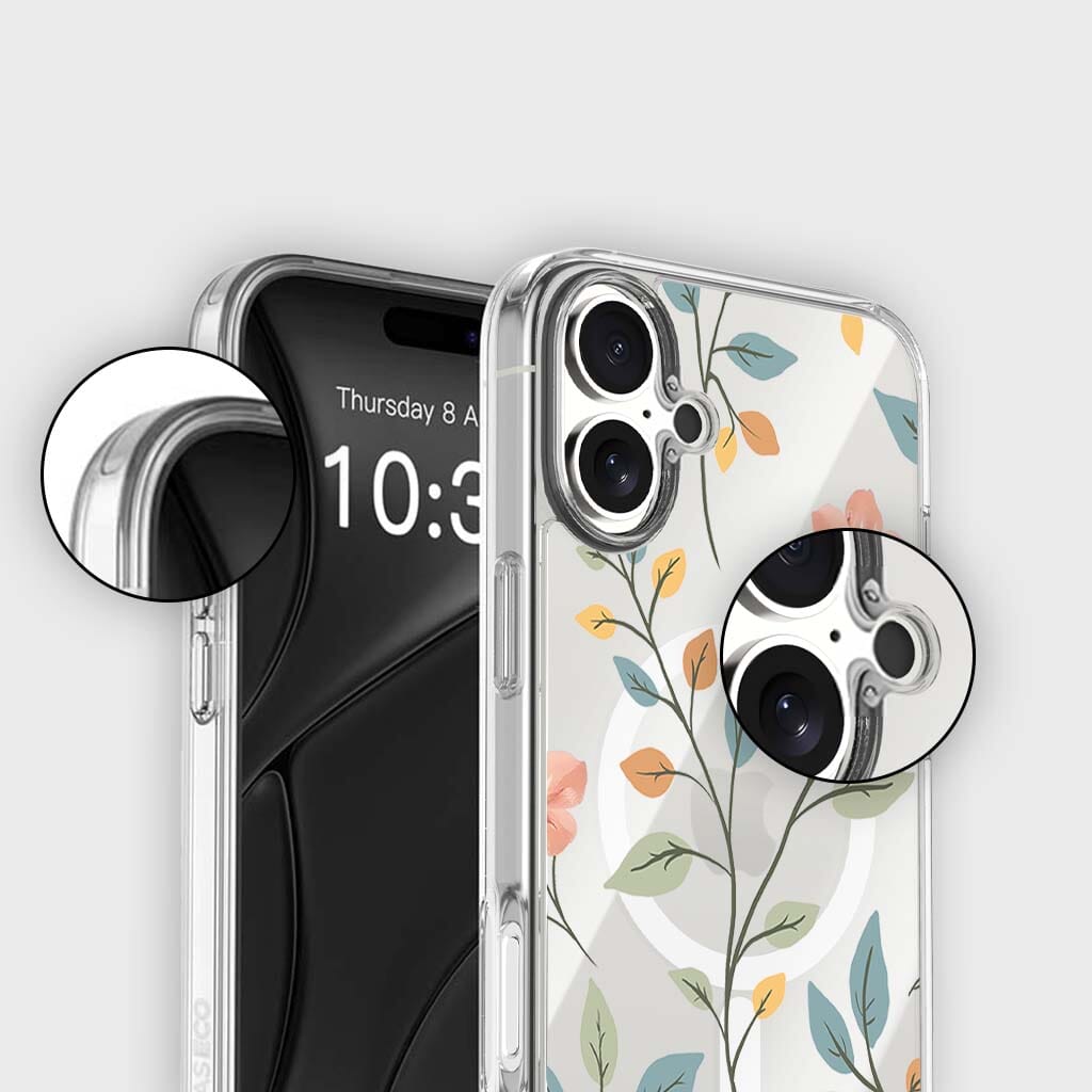 MagSafe iPhone 17 Easter Floral Clear Case