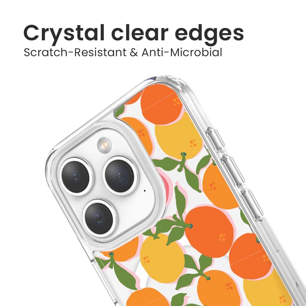 iPhone 15 Pro Max Clear Case - Orange You Clever Design