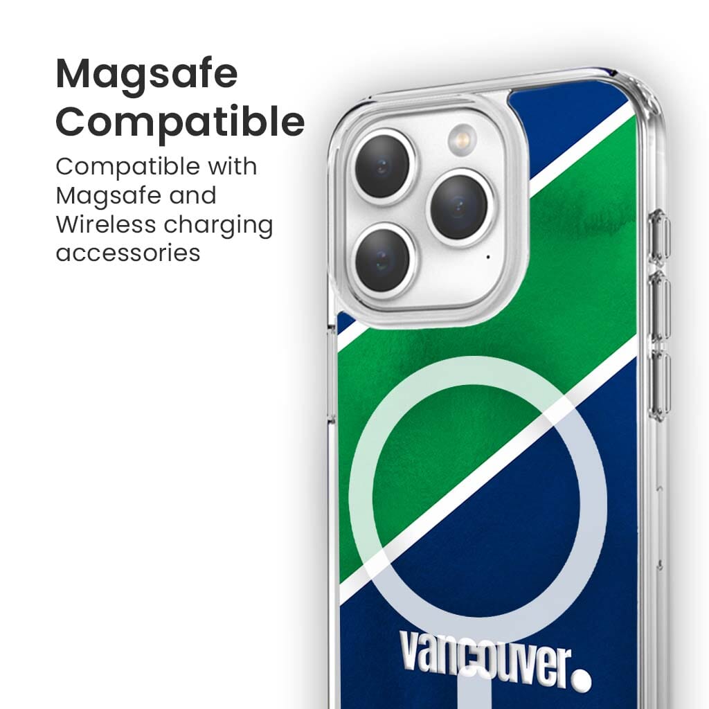 MagSafe iPhone 15 Pro Max Vancouver Design Clear Case