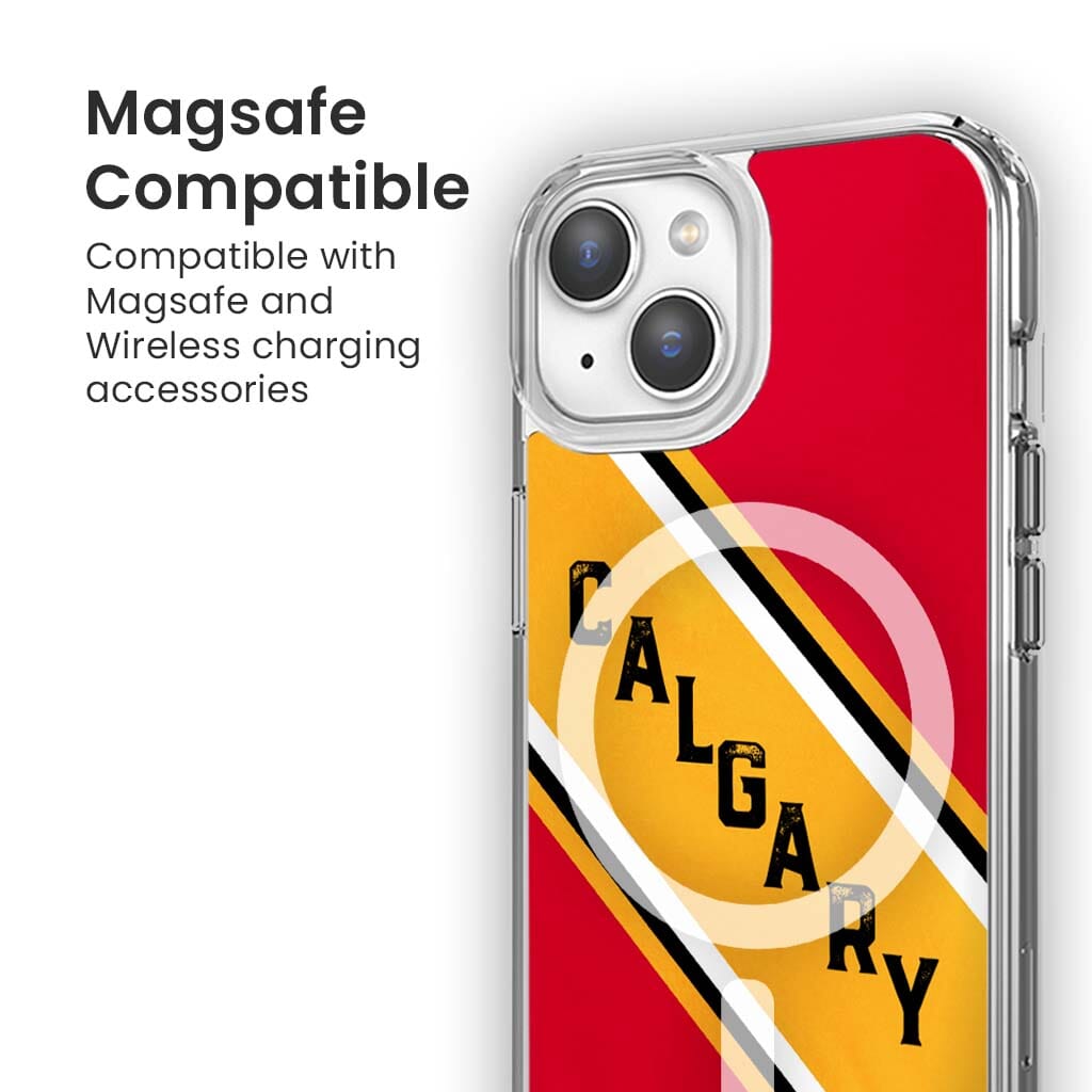 MagSafe iPhone 14 Calgary Design Clear Case