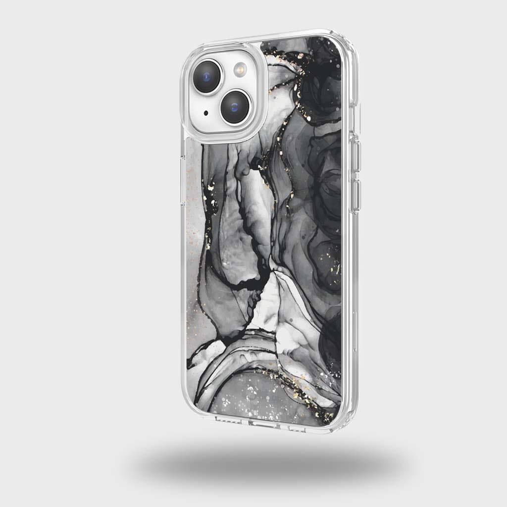 iPhone 15 Case With MagSafe - Black Marble