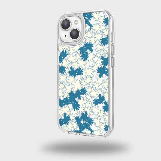 iPhone 14 Clear Case - Blue Dandelion Design