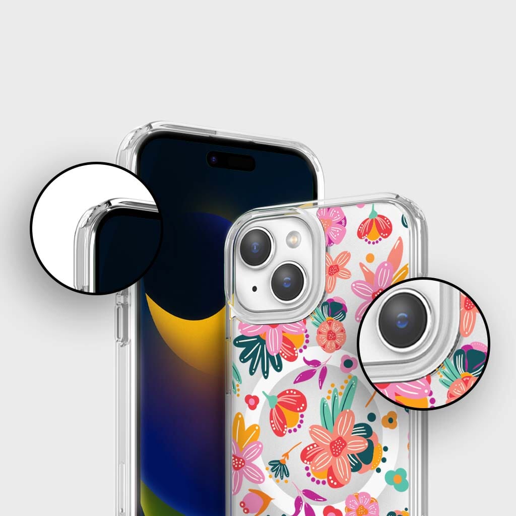 iPhone 15 Case With MagSafe - Spring Flower