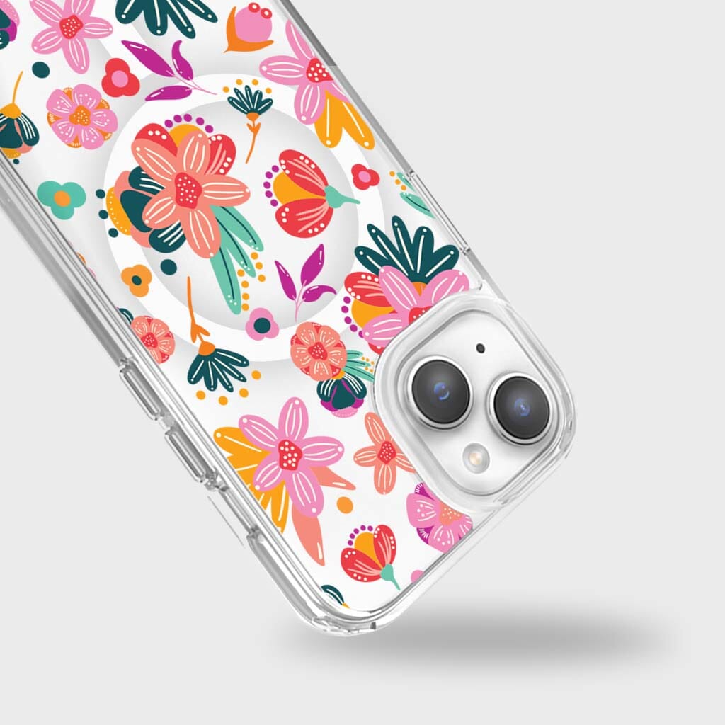 iPhone 15 Case With MagSafe - Spring Flower