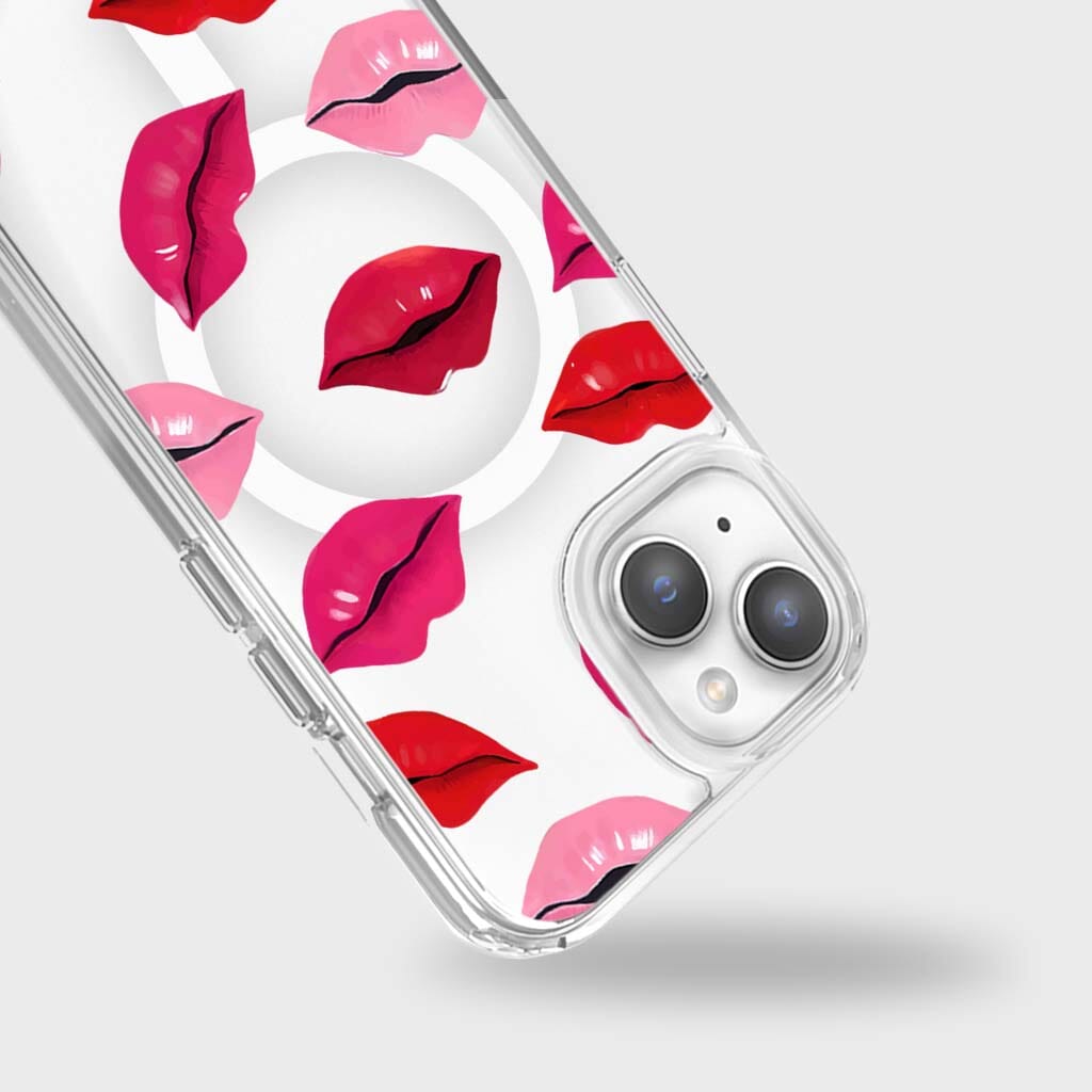 MagSafe iPhone 14 Lips Design Clear Case