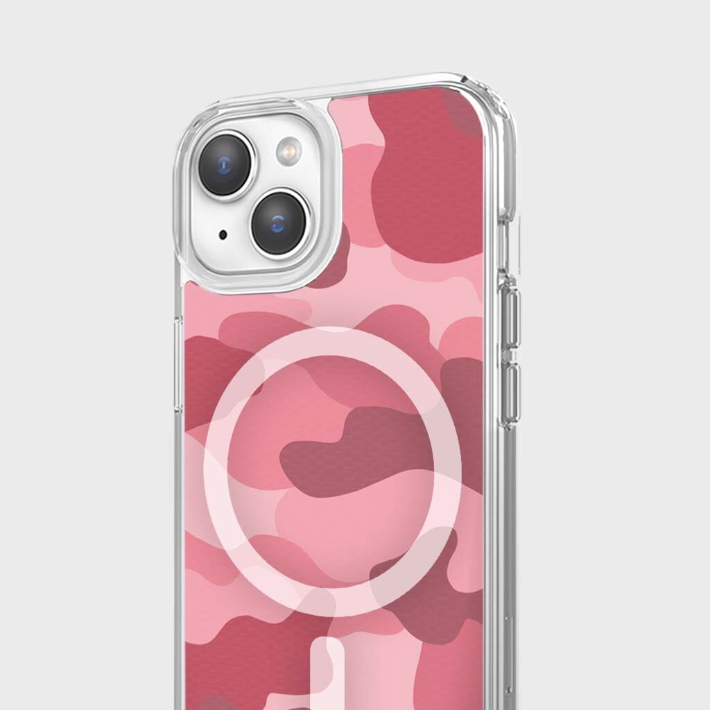 MagSafe iPhone 14 Pink Camo Case