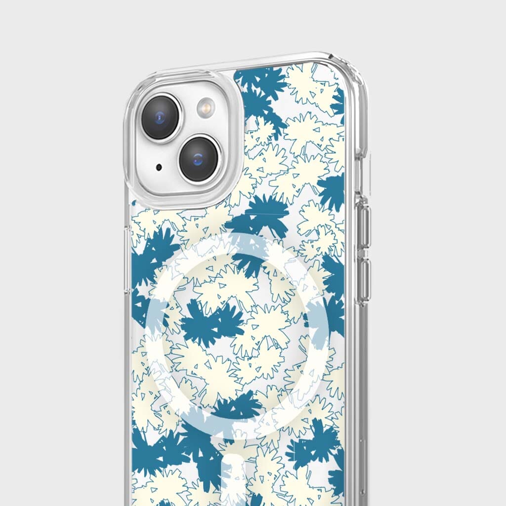 iPhone 14 Clear Case - Blue Dandelion Design