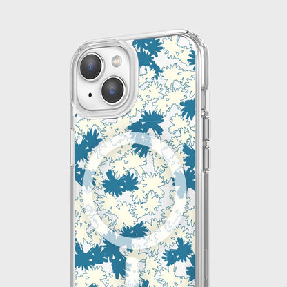 iPhone 14 Clear Case - Blue Dandelion Design