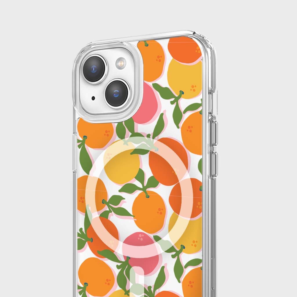 iPhone 16e Clear Case - Orange You Clever Design