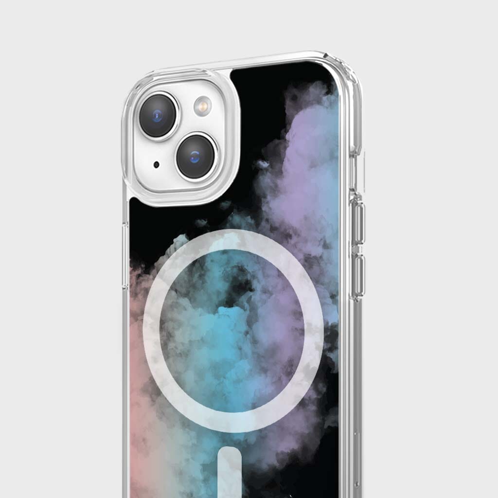 iPhone 15 Case With MagSafe - Rainbow Cloud