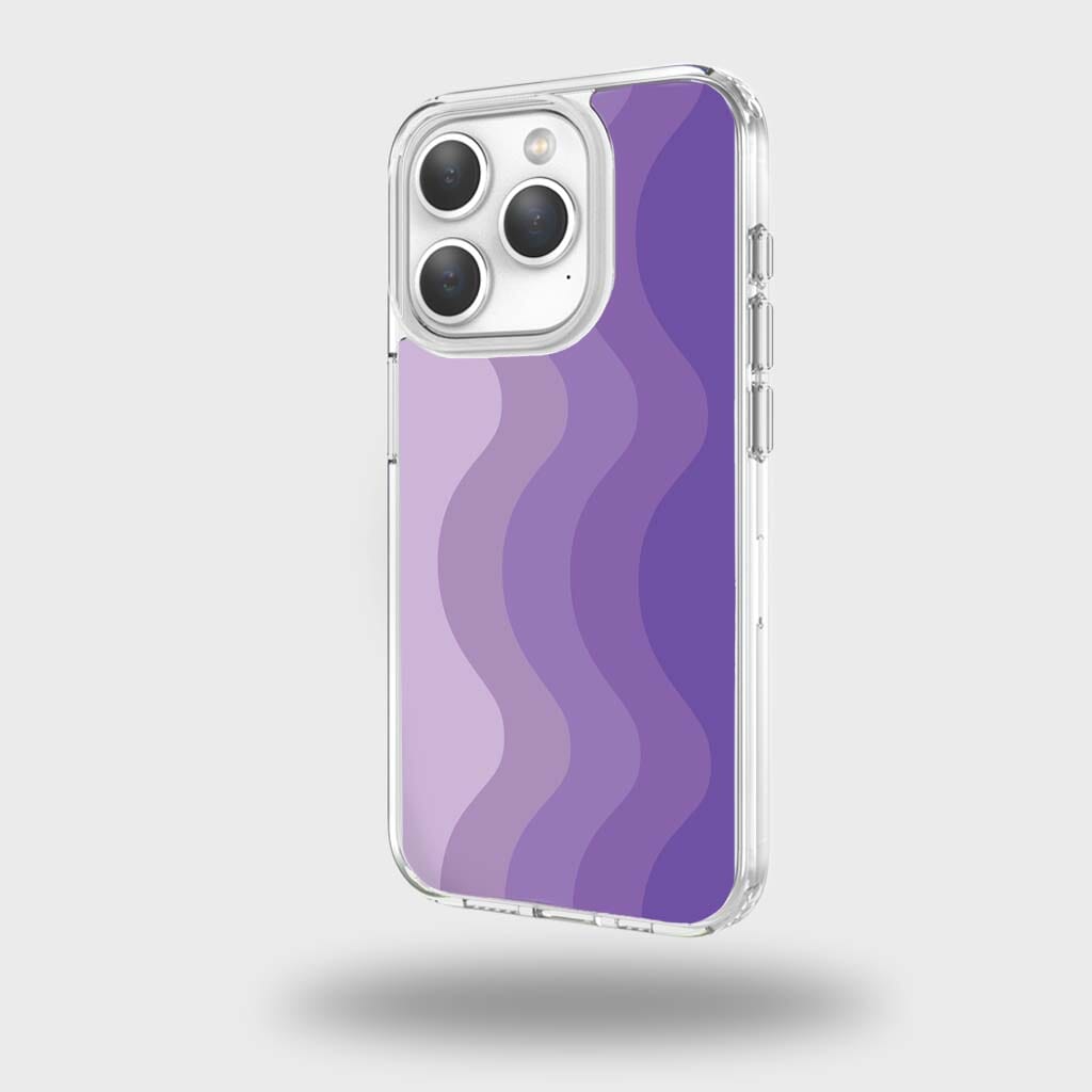 iPhone 15 Pro Case With MagSafe - Purple Wave