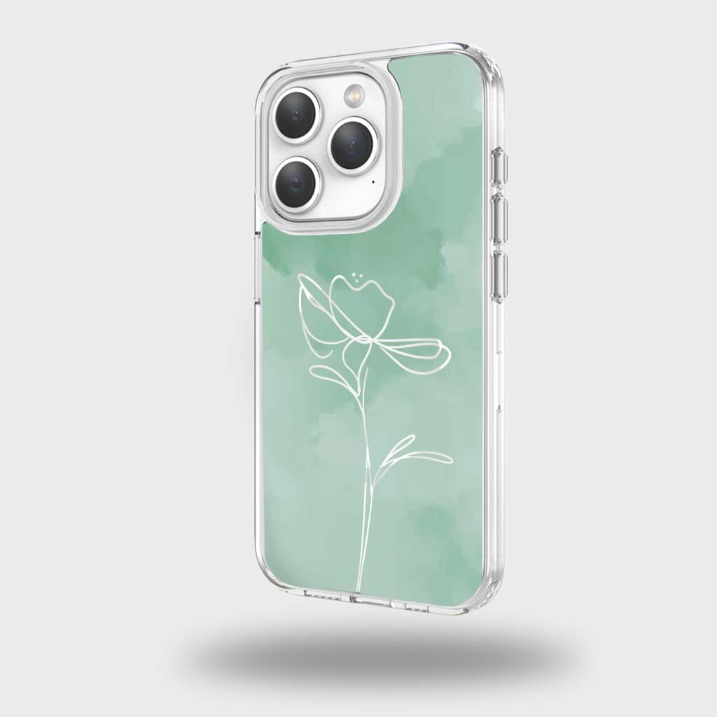 iPhone 15 Pro Max Case With MagSafe - Green Flower