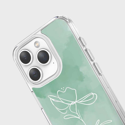 iPhone 15 Pro Max Case With MagSafe - Green Flower