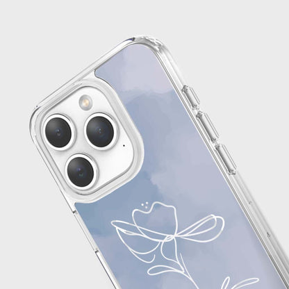 iPhone 15 Pro Case With MagSafe - Blue Flower