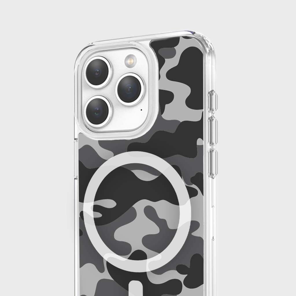 iPhone 15 Pro Max Case With MagSafe - Black Camo