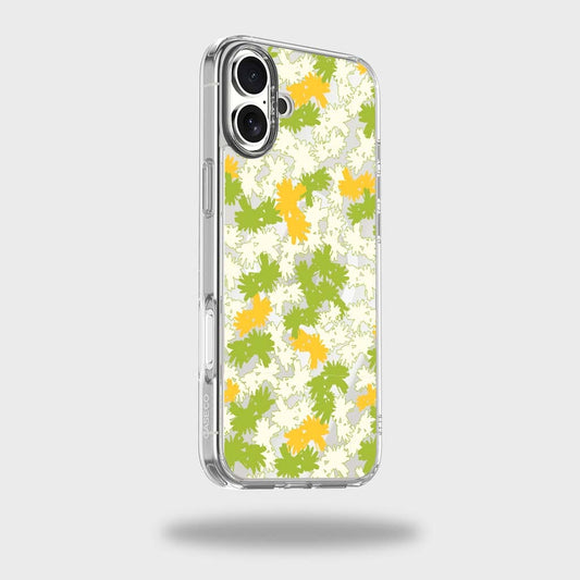 iPhone 16 Clear Case - Yellow Dandelion Design