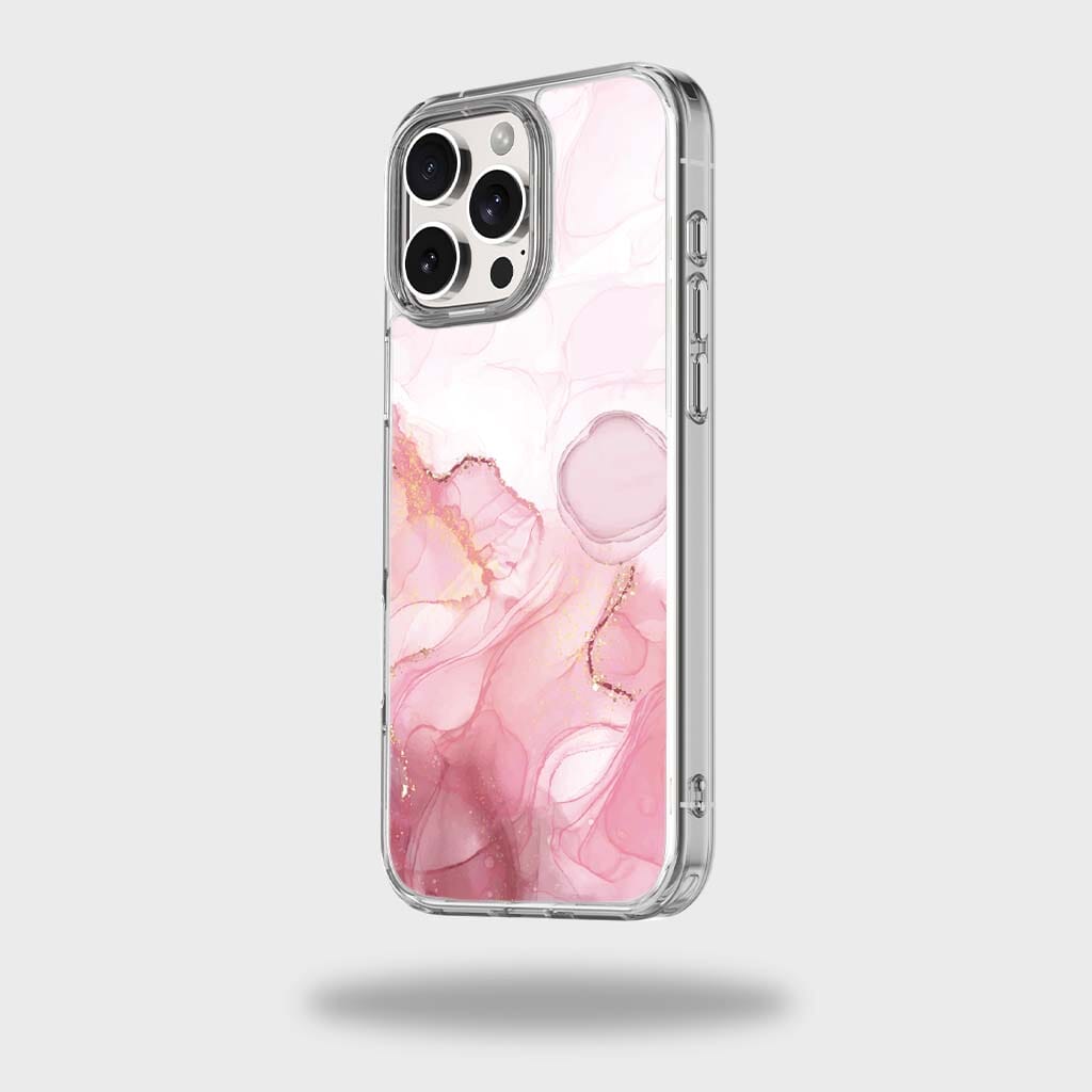 iPhone 16 Pro Max Case With MagSafe - Pink Marble