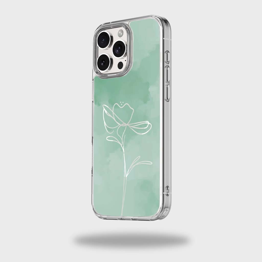 iPhone 16 Pro Case With MagSafe - Green Flower