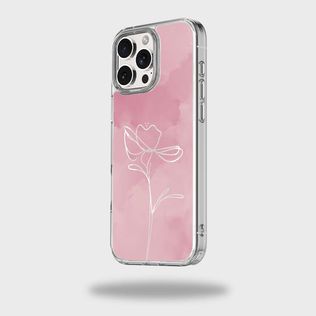 iPhone 16 Pro Case With MagSafe - Pink Flower